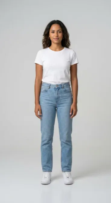 Personagem feminino casual do estúdio